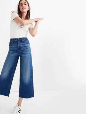 Madewell Wide-Leg Crop Jeans — size 25